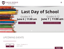Tablet Screenshot of eagleridgeacademy.org